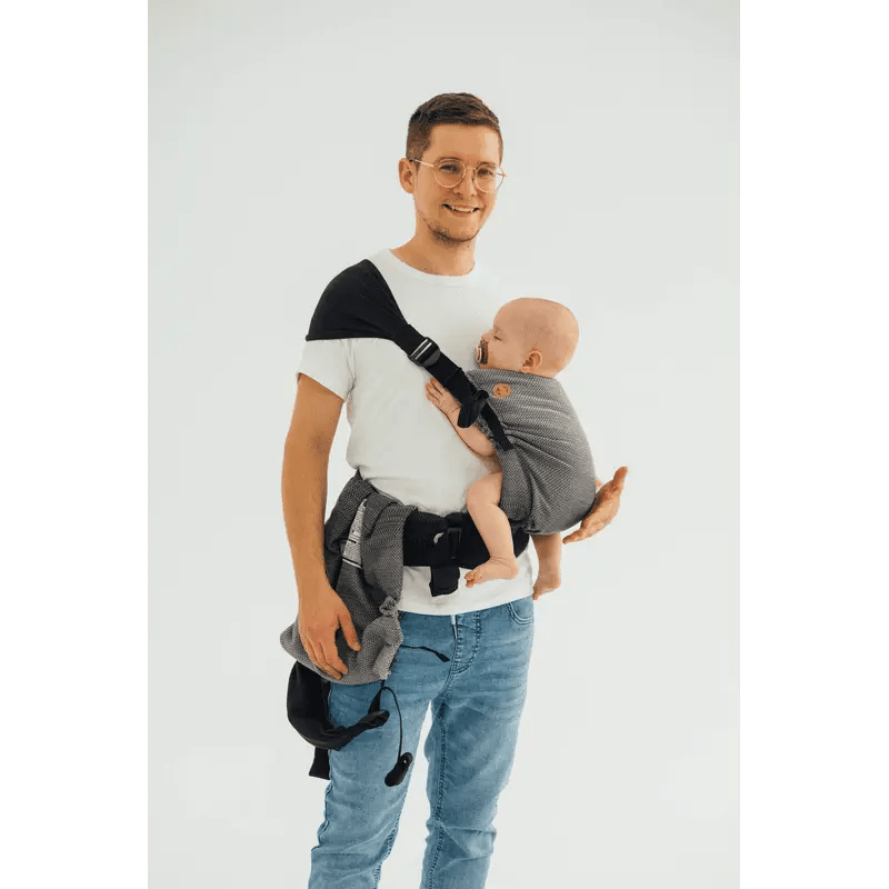 Ombre Grey Lennytwin Carrier by LennyLamb Twin Carrier