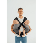 Ombre Grey Lennytwin Carrier by LennyLamb Twin Carrier