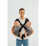 Ombre Grey Lennytwin Carrier by LennyLamb Twin Carrier