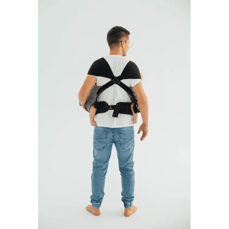 Ombre Grey Lennytwin Carrier by LennyLamb Twin Carrier