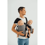Ombre Grey Lennytwin Carrier by LennyLamb Twin Carrier