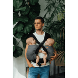Ombre Grey Lennytwin Carrier by LennyLamb Twin Carrier