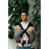 Ombre Grey Lennytwin Carrier by LennyLamb Twin Carrier