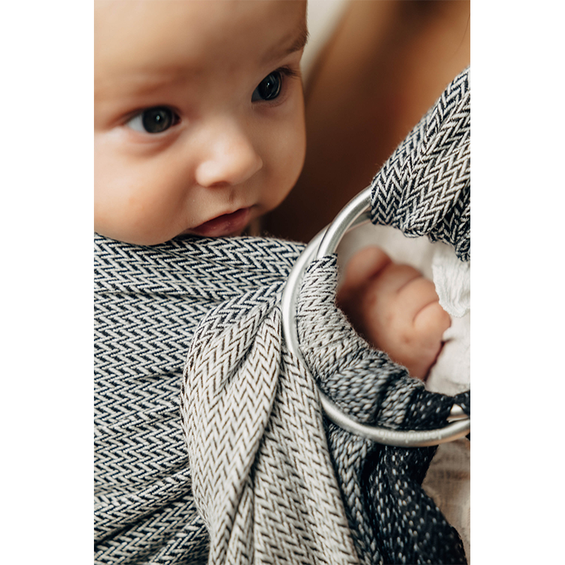 Ombre Grey Ring Sling by LennyLamb LennyLamb at Little Zen One