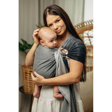 Ombre Grey Ring Sling by LennyLamb LennyLamb at Little Zen One