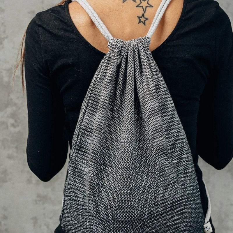 Ombre Grey Sackpack by LennyLamb Bags