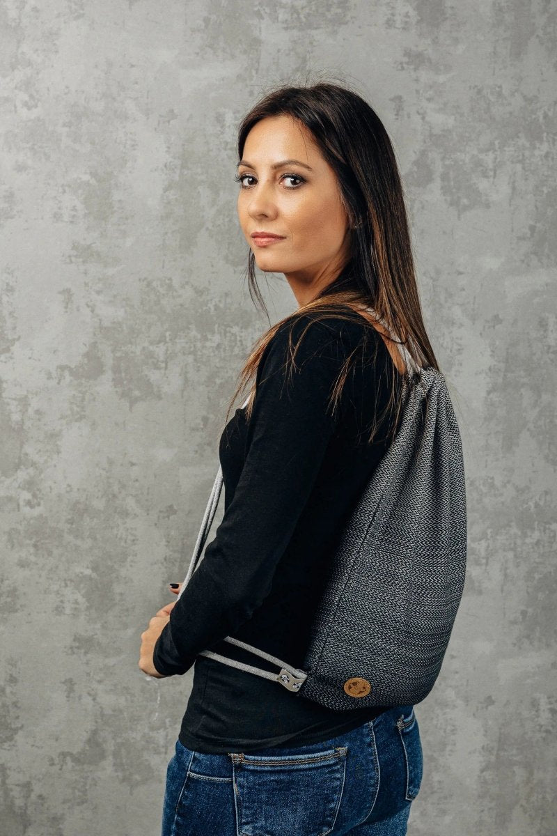 Ombre Grey Sackpack by LennyLamb - BagsLittle Zen One5907557735445