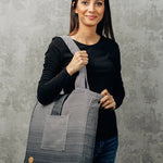 Ombre Grey Shoulder Bag by LennyLamb Bags