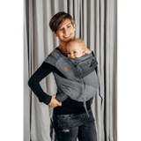 Ombre Grey Toddler Wrap - Tai by Lennylamb - Mei TaiLittle Zen One5907557724036