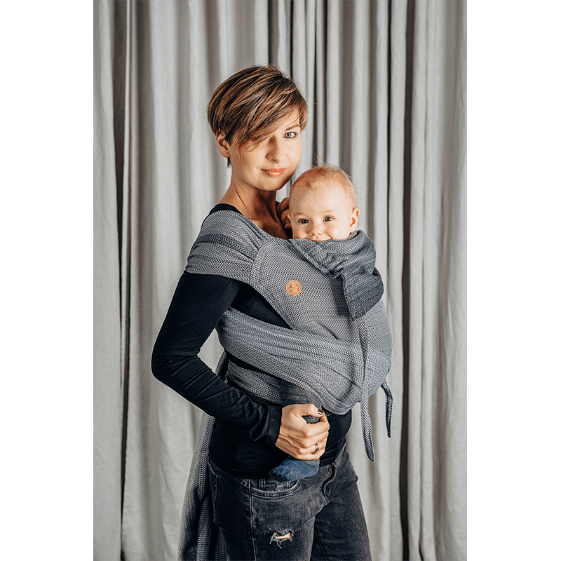 Ombre Grey Toddler Wrap - Tai by Lennylamb - Mei TaiLittle Zen One5907557724036