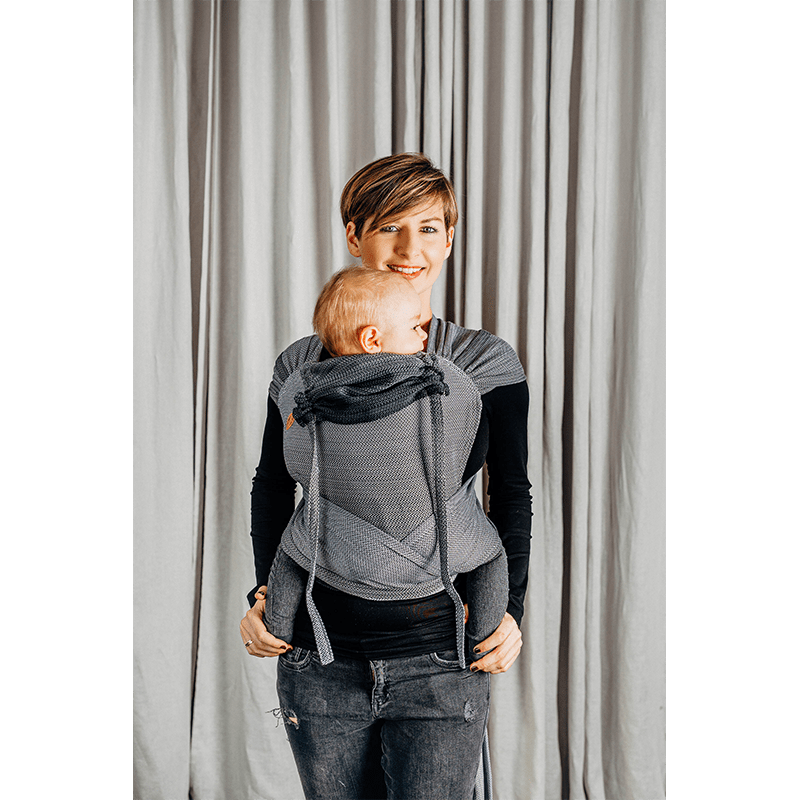 Ombre Grey Toddler Wrap - Tai by Lennylamb - Mei TaiLittle Zen One5907557724036