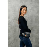 Ombre Grey Waist Bag by LennyLamb Bags