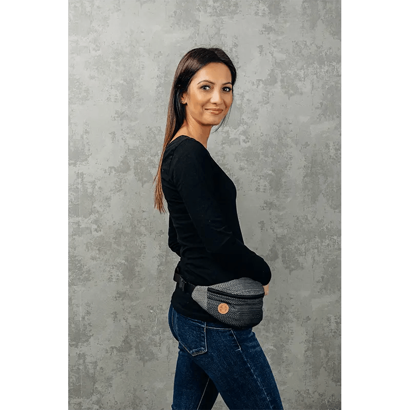 Ombre Grey Waist Bag by LennyLamb Bags