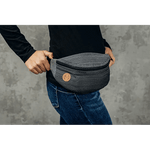 Ombre Grey Waist Bag by LennyLamb Bags