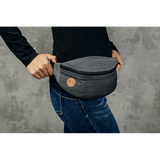 Ombre Grey Waist Bag by LennyLamb Bags