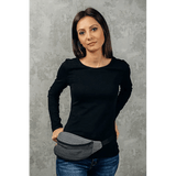 Ombre Grey Waist Bag by LennyLamb Bags
