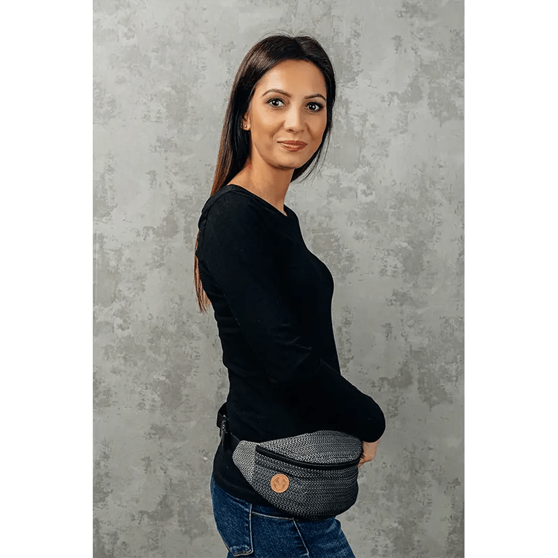 Ombre Grey Waist Bag by LennyLamb Bags