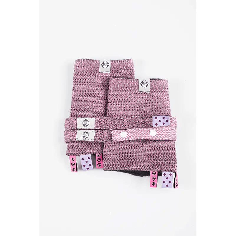 Ombre Pink Drool Pads Reach Straps