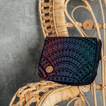 Peacocks Tail Black Opal 2 in 1 City Bag by LennyLamb Bags