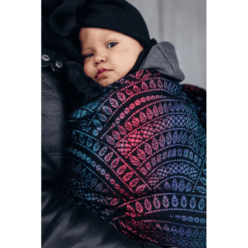 Peacocks Tail Black Opal Ring Sling