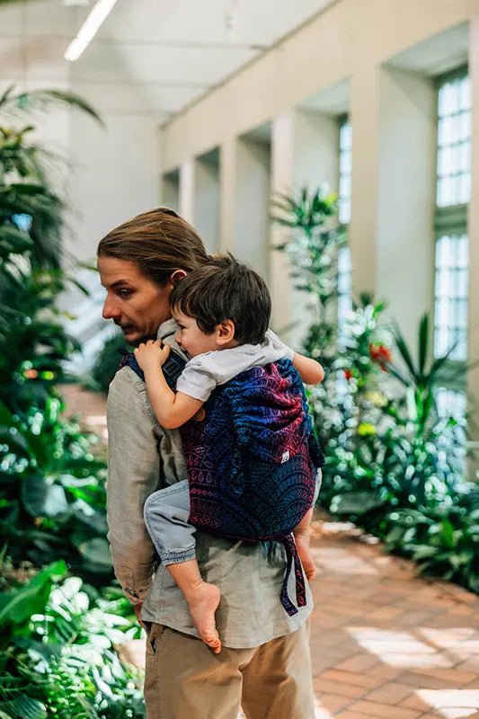 Peacock's Tail Black Opal Toddler Onbuhimo PRO by LennyLamb - OnbuhimoLittle Zen One5907557789370