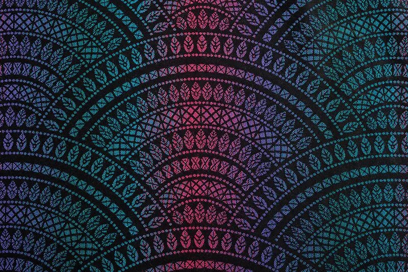 Peacock's Tail Black Opal Toddler Onbuhimo PRO by LennyLamb - OnbuhimoLittle Zen One5907557789370