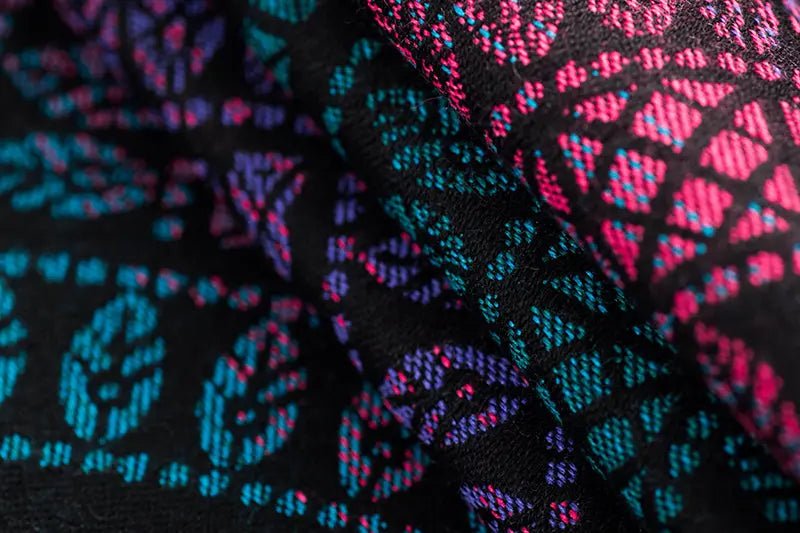 Peacock's Tail Black Opal Toddler Onbuhimo PRO by LennyLamb - OnbuhimoLittle Zen One5907557789370