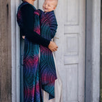 Peacocks Tail Black Opal Woven Wrap