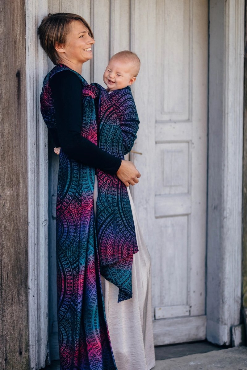 Peacock's Tail Black Opal Woven Wrap by LennyLamb - Woven WrapLittle Zen One5907557729062