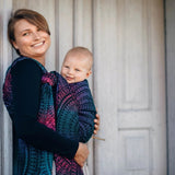 Peacock's Tail Black Opal Woven Wrap by LennyLamb - Woven WrapLittle Zen One5907557729062