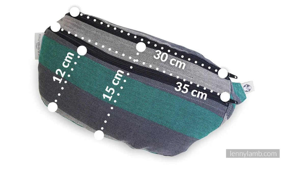Peacocks Tail Blaze Large Waist Bag by LennyLamb Bags