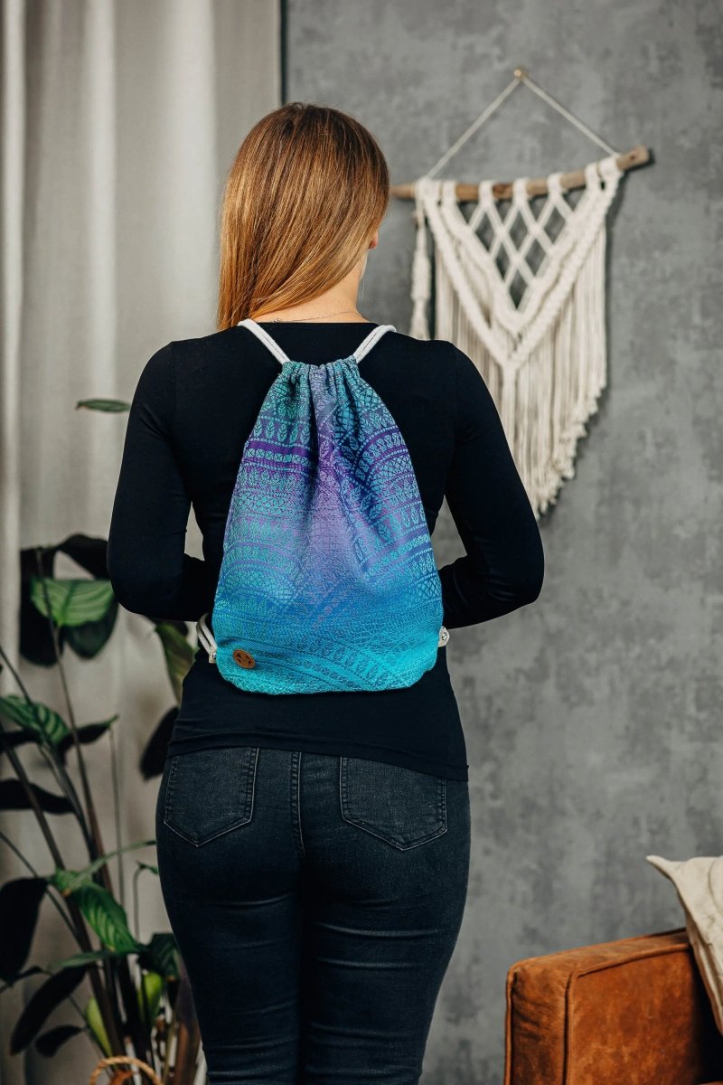 Peacocks Tail Fantasy Sackpack by LennyLamb Bags