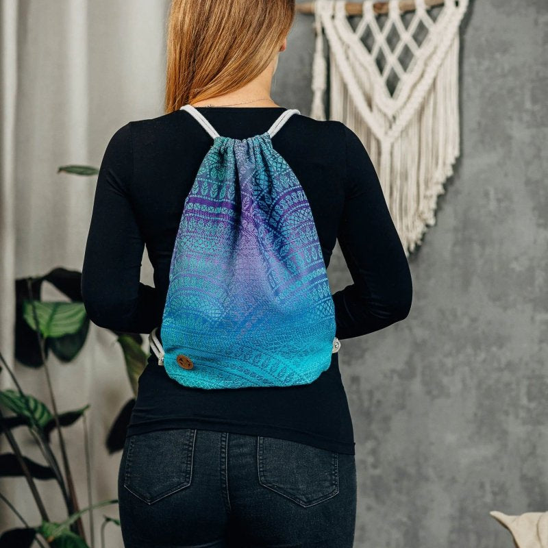 Peacocks Tail Fantasy Sackpack by LennyLamb Bags