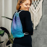Peacocks Tail Fantasy Sackpack by LennyLamb Bags
