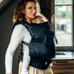 Peacock's Tail Pitch Black LennyPreschool Carrier by LennyLamb - Buckle CarrierLittle Zen One5907557782401