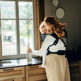 Peacock's Tail Pitch Black LennyPreschool Carrier by LennyLamb - Buckle CarrierLittle Zen One5907557782401