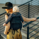 Peacock's Tail Pitch Black Onbuhimo PRO by LennyLamb - OnbuhimoLittle Zen One03854928