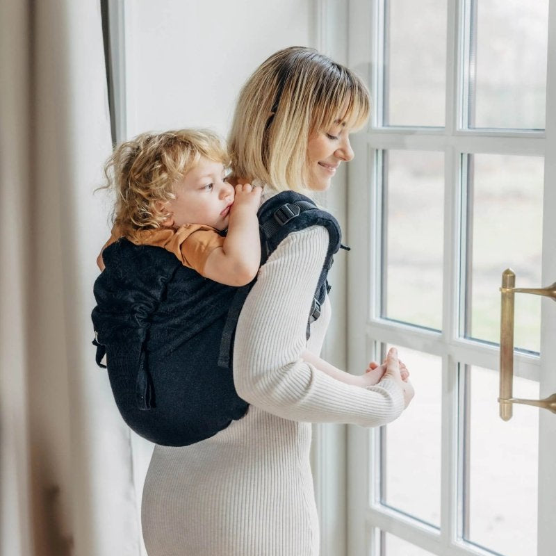 Peacock's Tail Pitch Black Preschool Onbuhimo PRO by LennyLamb - OnbuhimoLittle Zen One64300624