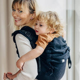 Peacock's Tail Pitch Black Preschool Onbuhimo PRO by LennyLamb - OnbuhimoLittle Zen One64300624