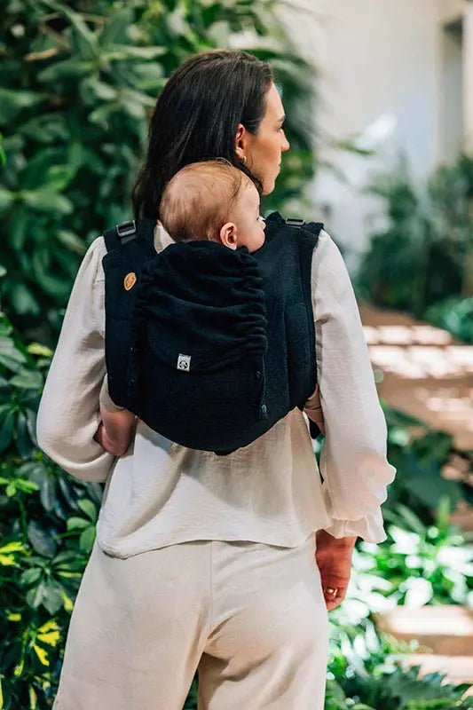 Peacock's Tail Pitch Black Toddler Onbuhimo PRO by LennyLamb - OnbuhimoLittle Zen One5907557789417