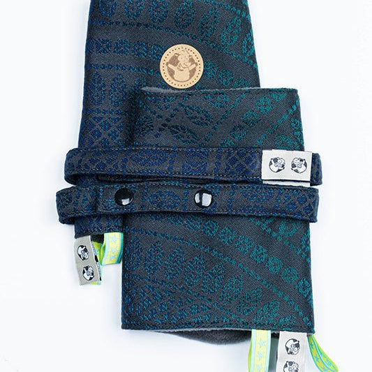Peacock's Tail Quantum - Drool Pads & Reach Straps by LennyLamb - Baby Carrier AccessoriesLittle Zen One36256848