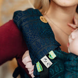 Peacock's Tail Quantum - Drool Pads & Reach Straps by LennyLamb - Baby Carrier AccessoriesLittle Zen One36256848