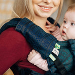 Peacock's Tail Quantum - Drool Pads & Reach Straps by LennyLamb - Baby Carrier AccessoriesLittle Zen One36256848