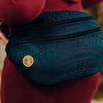 Peacocks Tail Quantum Large Waist Bag by LennyLamb Bags