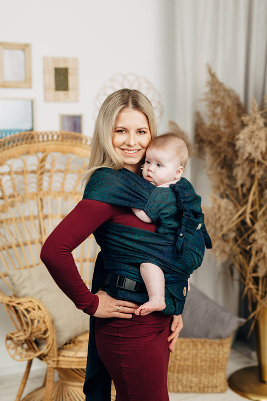 Peacock's Tail Quantum LennyHybrid Half Buckle by LennyLamb LennyLamb at Little Zen One