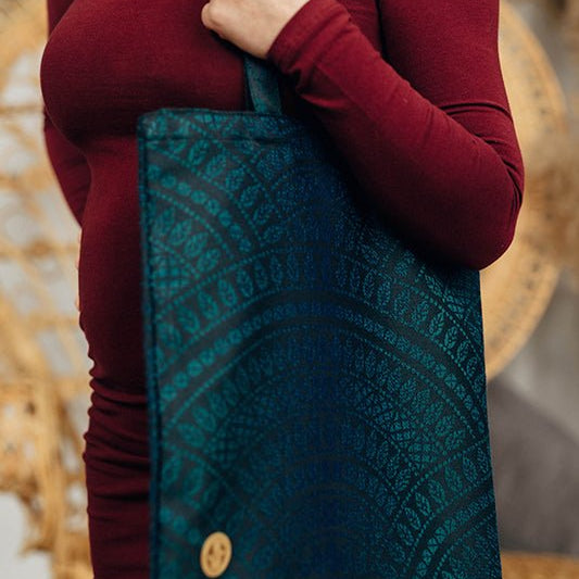 Peacock's Tail Quantum Shopping Bag by LennyLamb - BagsLittle Zen One50347088