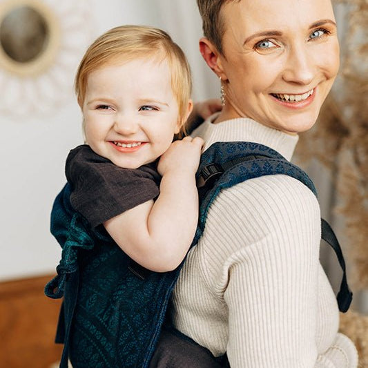 Peacock's Tail Quantum Toddler Onbuhimo by LennyLamb - OnbuhimoLittle Zen One10239056