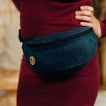 Peacocks Tail Quantum Waist Bag by LennyLamb Bags
