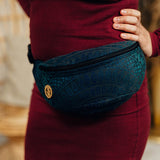 Peacocks Tail Quantum Waist Bag by LennyLamb Bags
