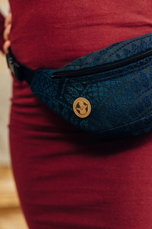 Peacock's Tail Quantum Waist Bag by LennyLamb LennyLamb at Little Zen One